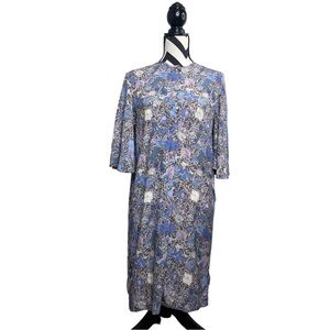 Zadig & Voltaire Rhona Wild Garden Floral Sz S Flutter Sleeves Midi Dress